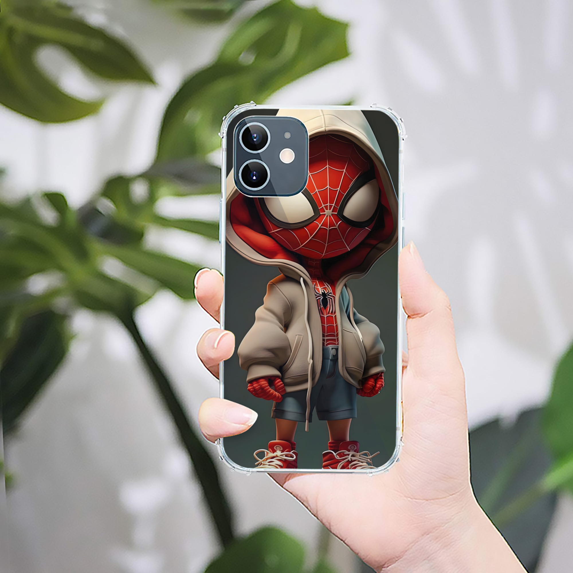 （画像用） Spider Man スパイダーマン 【iPhone 12シリーズ対応】透明スマホケース（クリアソフトケース）